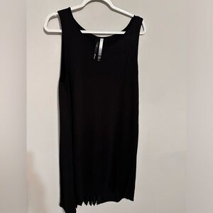 This is a black Kensie brand tank dress Chiffon pleats at the back size XL